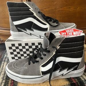Vans Sk8-Hi Bolt Pewter- Black men’s 11.5